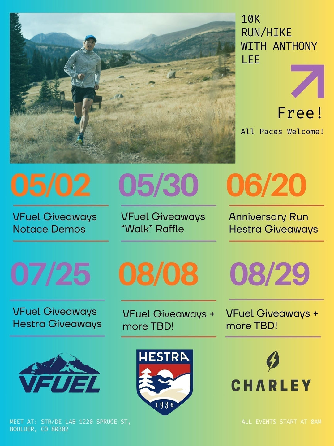 Run/Hike with Anthony Lee (multiple dates)